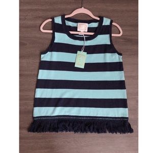 NWT Sail to Sable Fringe Top 💙